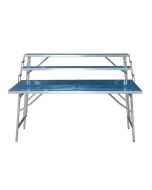 Aluminium flat + 2 shelves