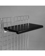 Black Bullnose Shelf for Grid Panel