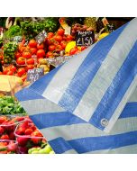 Blue-White Heavy Duty Tarpaulin