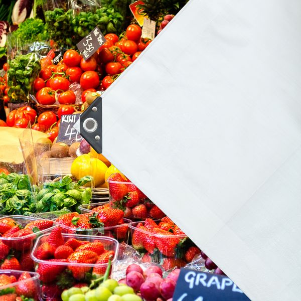 Standard White Tarpaulin