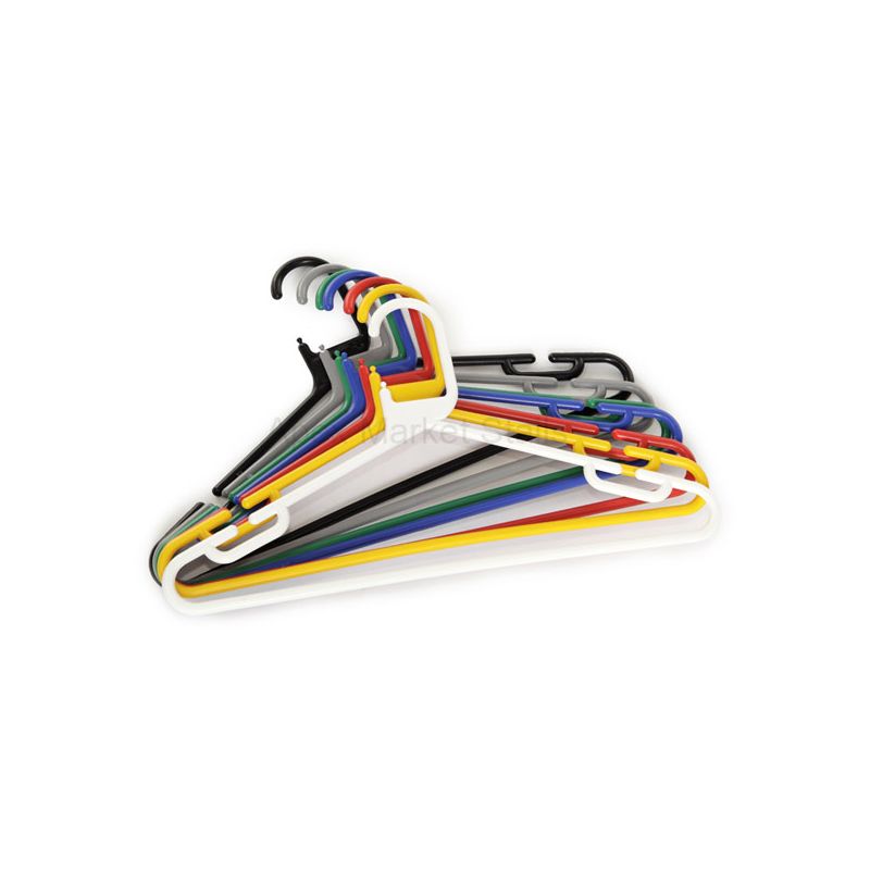 Rainbow Plastic Coat Hangers 