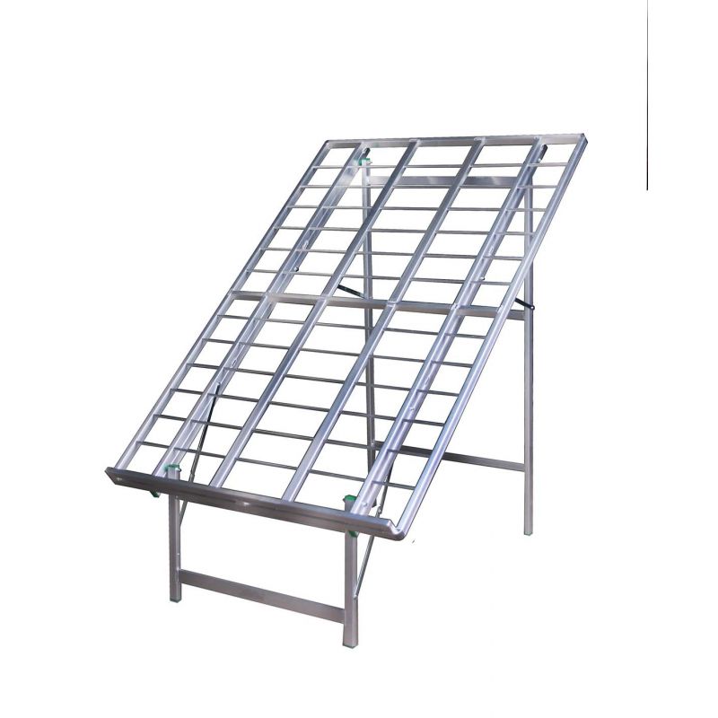 Large Aluminium Angled Table