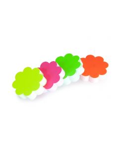 Fluorescent Flower Shape Card