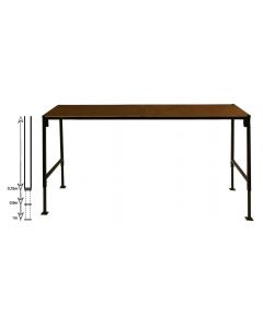 Adjustable Height Steel Framed Table