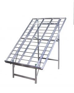 Large Aluminium Angled Table